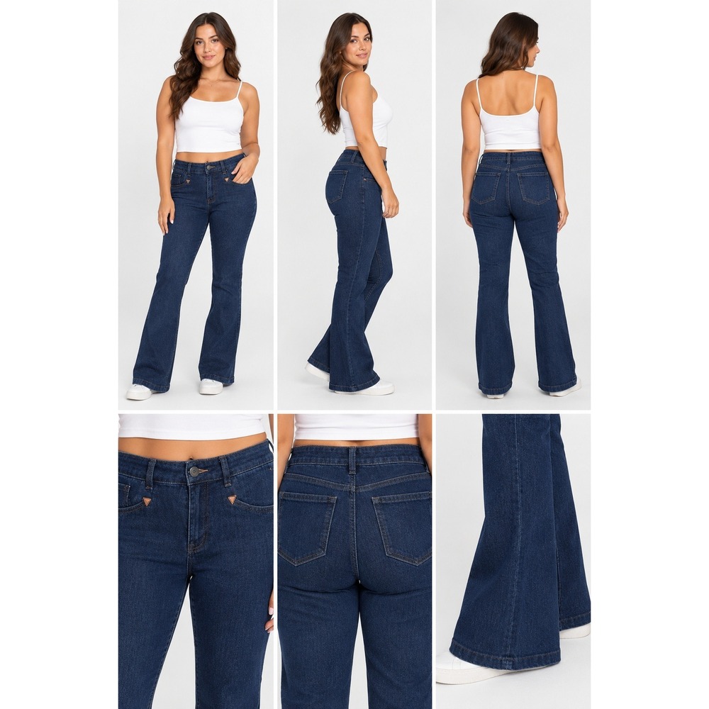Rock and Roll Cowgirl High Rise Trouser Jeans Dark Wash W28 L34